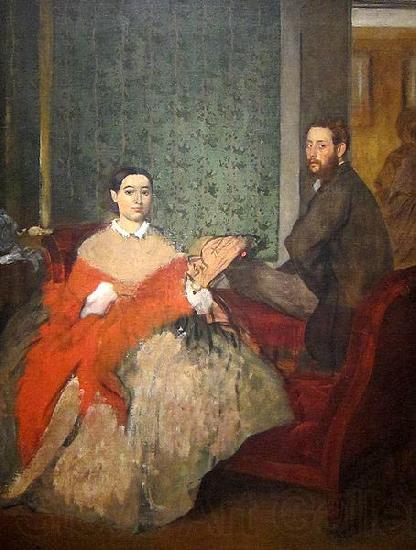 Edgar Degas Edmondo and Therese Morbilli Norge oil painting art